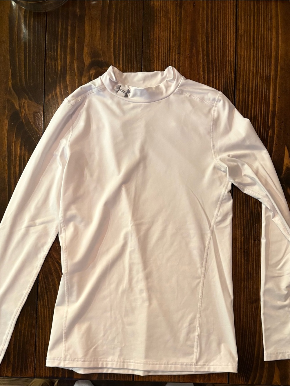 Under Armour Cold Gear White Long Sleeve Performance Top for Kids